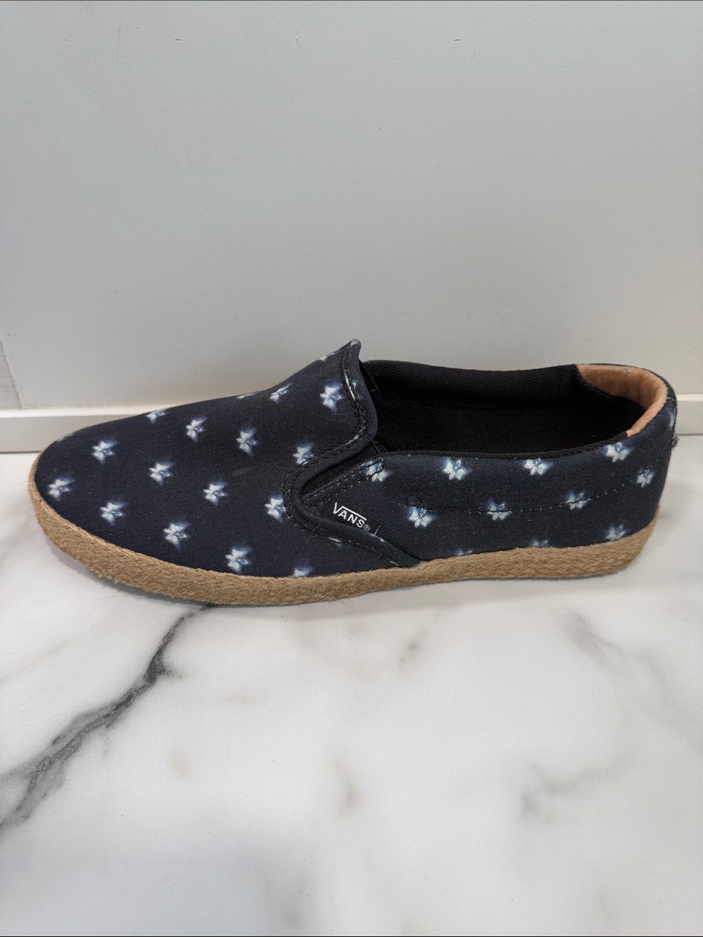 Vans Hippie Hemp Slip-On Espadrilles Women’s Size 7 Navy